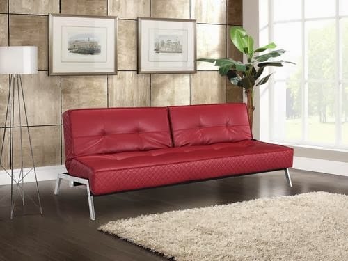 Copenhagen Marquee Convertible Sofa Bed Crimson by Lifestyle
