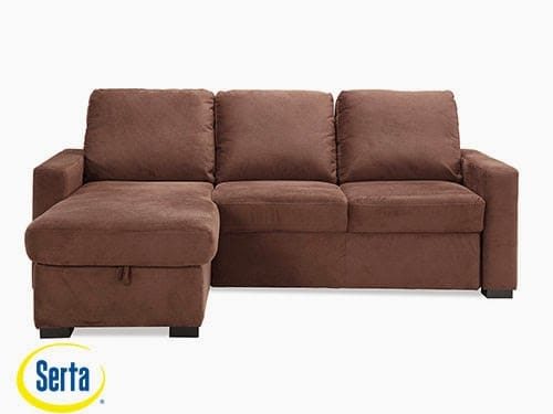 Chester Convertible Sofa Java by Serta / Lifestyle