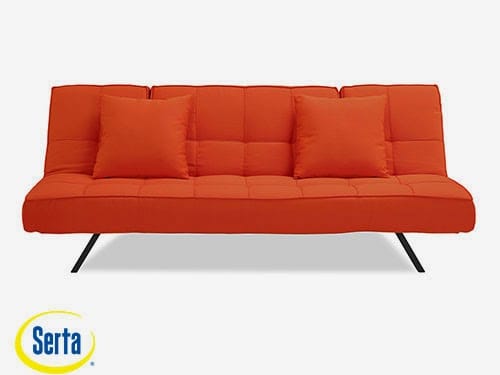 Copa Convertible Sofa Tangerine by Serta / Lifestyle