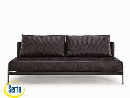 Denmark Convertible Sofa Black by Serta / Lifestyle