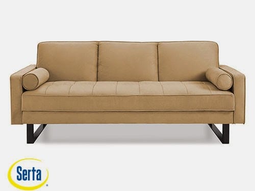 Malta Convertible Sofa Taupe by Serta / Lifestyle