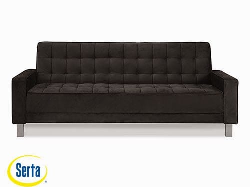 Montrose Convertible Sofa Black by Serta / Lifestyle