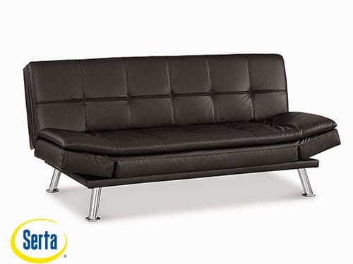 Niles Convertible Sofa Black by Serta / Lifestyle