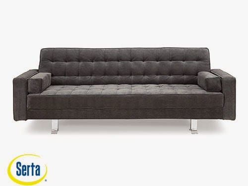 Rudolpho Convertible Sofa Bed Charcoal by Serta / Lifestyle
