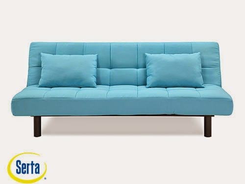 St. Lucia Convertible Sofa Emerald Glaze by Serta / Lifestyle
